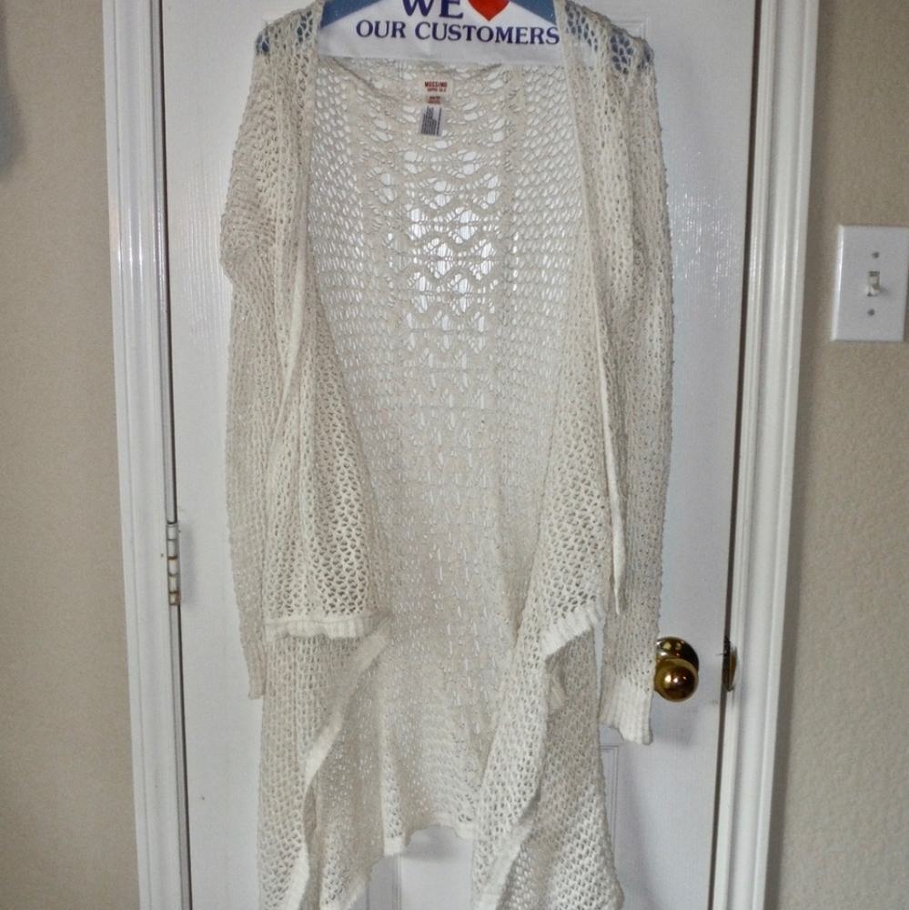 Cream colored long sweater